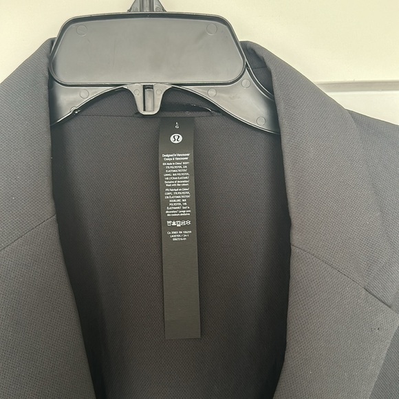 Lululemon New Venture Blazer Coat Jacket BLK Black Men's Size Large - Picture 4 of 11